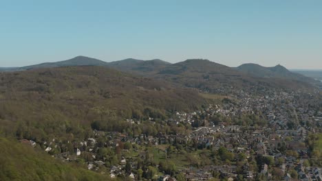 Drone---Aerial-panorama-shot-of-the-seven-mountains-Siebengebirge-30p