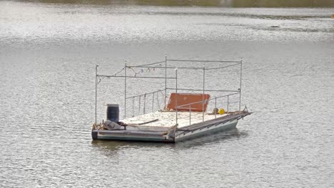 Floating-pontoon-in-the-Fitzroy-River,-Rockhampton