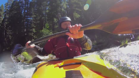 Unique-point-of-view-of-a-whitewater-kayaker-descending-class-III-River-Bridge-section-of-the-upper-Rogue-River-in-southern-Oregon