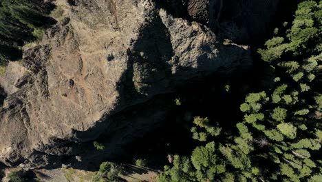 Overhead-aerial-view-of-Pilot-Rock-in-Southern-Oregon