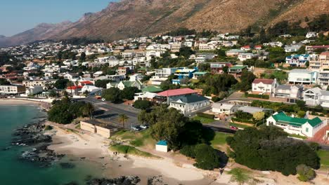Aerial-view-of-Gordon's-Bay,-South-Africa