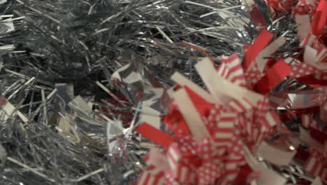 panning-right-on-silver-christmas-tinsel-in-a-xmas-decorations-box