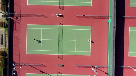 Luftaufnahme-Von-Tennisplätzen