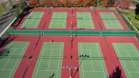 Luftaufnahme-Von-Tennisplätzen