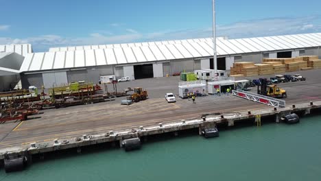 shot-of-new-zealand-napier-busy-port-terminal-and-harbour-from-a-cruise