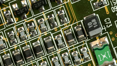 Components-Of-A-Green-Printed-Circuit-Board