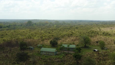 Rangers-outpost-for-animal-conservation-in-Murchison-Falls-National-Park,-Uganda