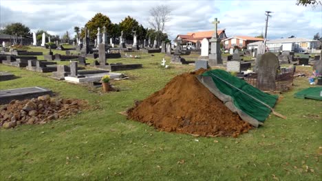 Aufnahme-Des-Friedhofs-Für-Die-Beerdigung