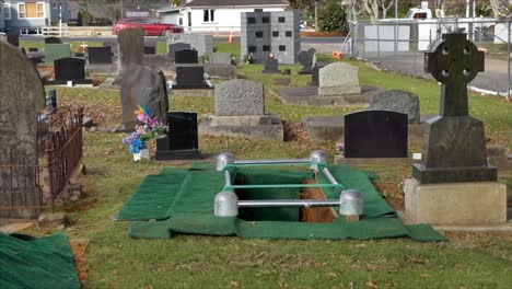 Shot-of-cemetery-for-funeral-burial