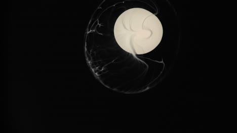 The-simple-white-circle-performs-an-amazing-dance,-flinging-off-frilly-tendrils---an-all-natural-AbstractVideoClip