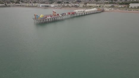 Paignton-Pier-from-the-sea-flight-towards-the-pier