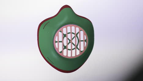 3D-Rendering-Of-Green-Mask-Filter-With-CAD-Software