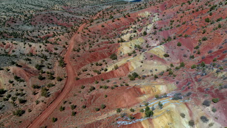 Aerial-shot-of-the-valley-bottom-near-the-city-of-Kanab,-county-seat-of-Kane-County,-is-often-called-"Little-Hollywood"-because-of-its-film-making-history-over-the-years
