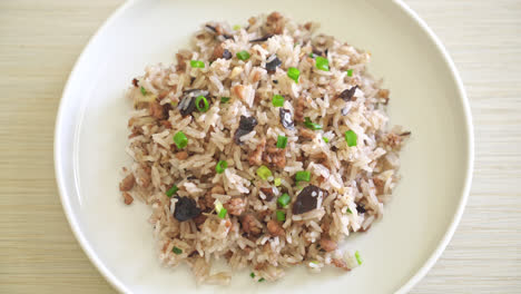 Fried-Rice-with-Chinese-Olives-and-Minced-Pork---Asian-food-style