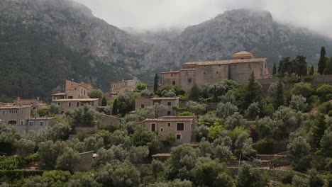 Panorama-Of-Deia-Old-Town-In-Mallorca-Spain