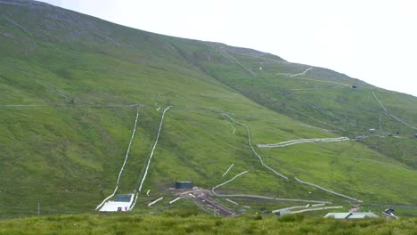 The-ski-run-on-the-green-lawns-in-the-winter-sports-area-of-Ben-Nevis-in-Scotland-on-a-summer-day-with-no-snow