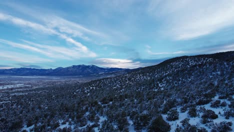 Sonnenaufgang-über-Der-Wüste-Von-New-Mexico-Mit-Wheeler-Peak-In-Der-Ferne