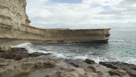 Raging-Mediterranean-Sea-Waves-Crashes-on-St-Peter’s-Pool-Stone-Beach-in-Malta