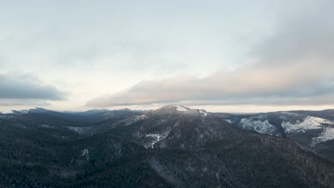Aerial-Panorama-of-Picturesque-Ukraine-Mountains-in-the-Winter