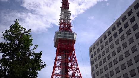 Panning-upon-the-Tokyo-Tower-from-the-ground