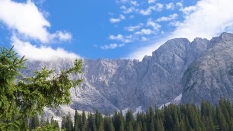 Timelapse-Del-Zugspitze-Desde-El-Lado-Austriaco