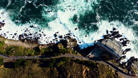 Luftaufnahmen---ConcÓn-Dünen-Am-Meer,-Chile,-Südamerika