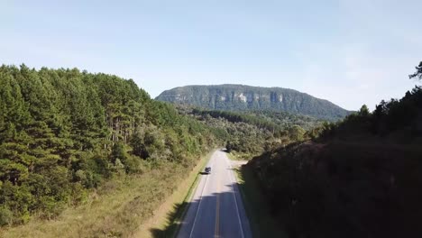 Drone-footage-of-a-beautiful-landscape-in-the-nature-above-the-roads