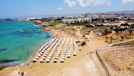 A-nice-day-at-Venus-beach-in-Cyprus-near-Pafos