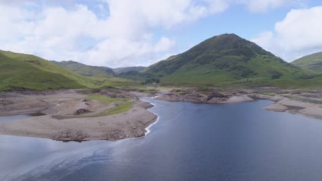 Southerly-pointed-aerial-shot-over-Loch-Treig-and-Loch-Treighead