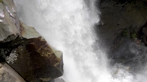 Splashing-Water-From-Nooksack-Falls-And-Rocky-Mountain-Landscape-Of-Mt