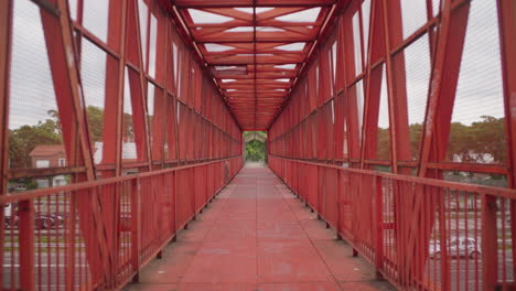 Pespective-lock-shot-of-Pedestrian-bridge
