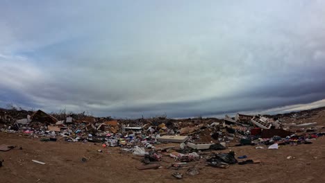 Trash-illegally-dumped-in-the-Mojave-Desert-destroying-the-environment---static-wide-angle-time-lapse