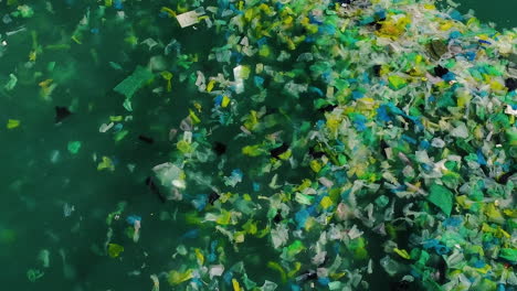 ökologische-Katastrophe,-Da-Einweg-Plastiktüten-Im-Südchinesischen-Meer-Schwimmen