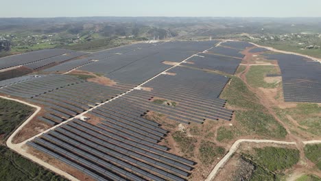Aerial-pan-reveals-vast-solar-farm-for-renewable-energy-production