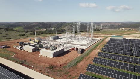 Energía-Solar-A-Gran-Escala-En-Lagos,-Portugal