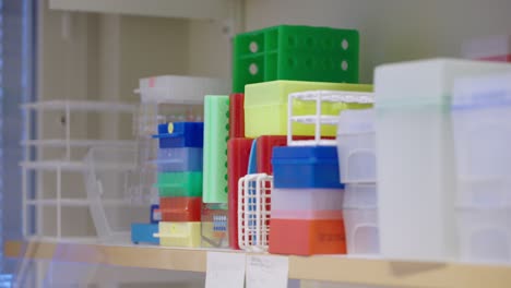 Various-empty-laboratory-rack-boxes-and-containers-for-medical-research-and-lab-test