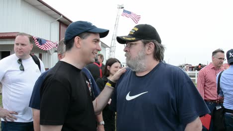 Republican-Party-Presidential-Candidate-Scott-Walker-Talks-With-A-Supporter-At-A-Campaign-Event-In-Iowa