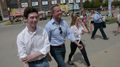 Maryland-Governor-Martin-O’Malley-Campaigning-With-His-Children-At-The-Iowa-State-Fair-Before-The-Iowa-Caucus