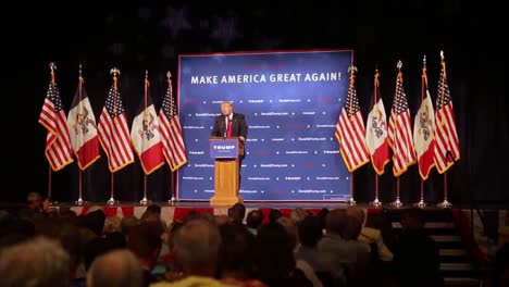 Presidential-Candidate-Donald-Trump-Talks-About-Impeaching-President-Obama-And-Rino’S-During-A-Stump-Speech-While-Running-For-President-Iowa-Caucus