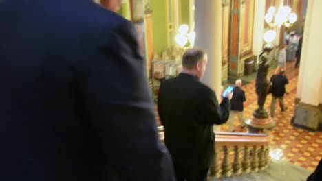 Us-Republican-Presidential-Candidate-Donald-Trump-Walks-Through-The-Iowa-State-Capital-Building-During-An-Iowa-Caucus-Political-Campaign-Event