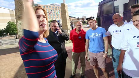 Us-Republican-Presidential-Candidate-Donald-Trump-Campaign-Coordinator-Instructs-Young-Trumpster-Volunteers-Before-An-Iowa-Caucus-Campaign-Event