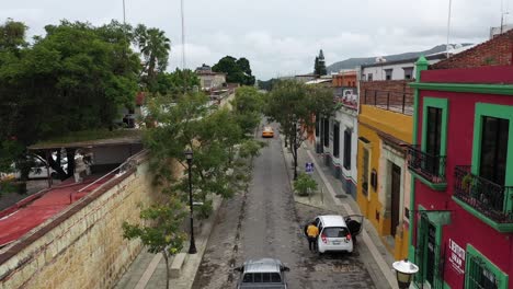 Aerial-view-of-a-street-in-Oaxaca