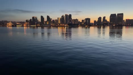 Die-Skyline-Von-San-Diego-Im-Morgengrauen