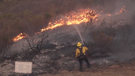 Firefighters-Attack-The-Alisal-Fire-Along-The-Gaviota-Coast-In-Santa-Barbara-County