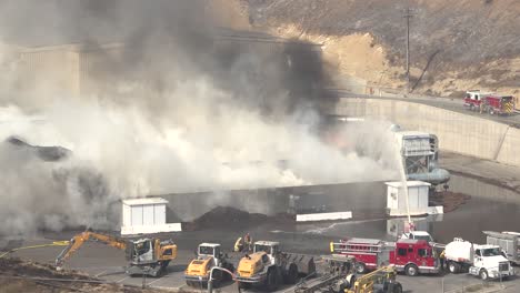 The-Tajiguas-Landfill-Burns-In-A-Hazmat-Situation-For-Santa-Barbara-County-Firefighters-During-The-Alisal-Fire