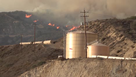 The-Alisal-Fire-Burns-Near-Critical-Infrastructure-Oil-Tanks-And-Power-Lines-Along-The-Gaviota-Coast-In-Santa-Barbara-County