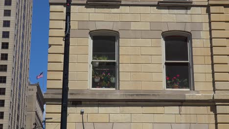 Einspielung-Einer-Gewöhnlichen-Wohnung-Mit-Pflanzen-Und-Blumen-Im-Fenster