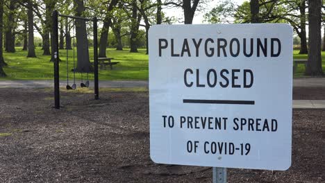 A-Sign-Says-A-Playground-Is-Closed-Due-To-The-Covid-19-Pandemic-Epidemic