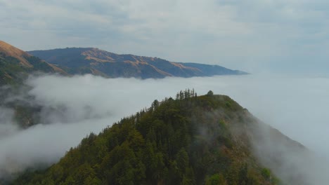 Beautiful-Aerial-Of-Fog-Rolling-Into-The-Coast-Of-California-Near-Big-Sur