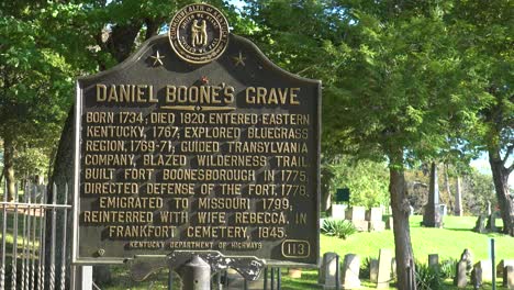 Grave-And-Burial-Site-Of-American-Historical-Pioneer-Daniel-Boone-Near-Frankfort,-Kentucky